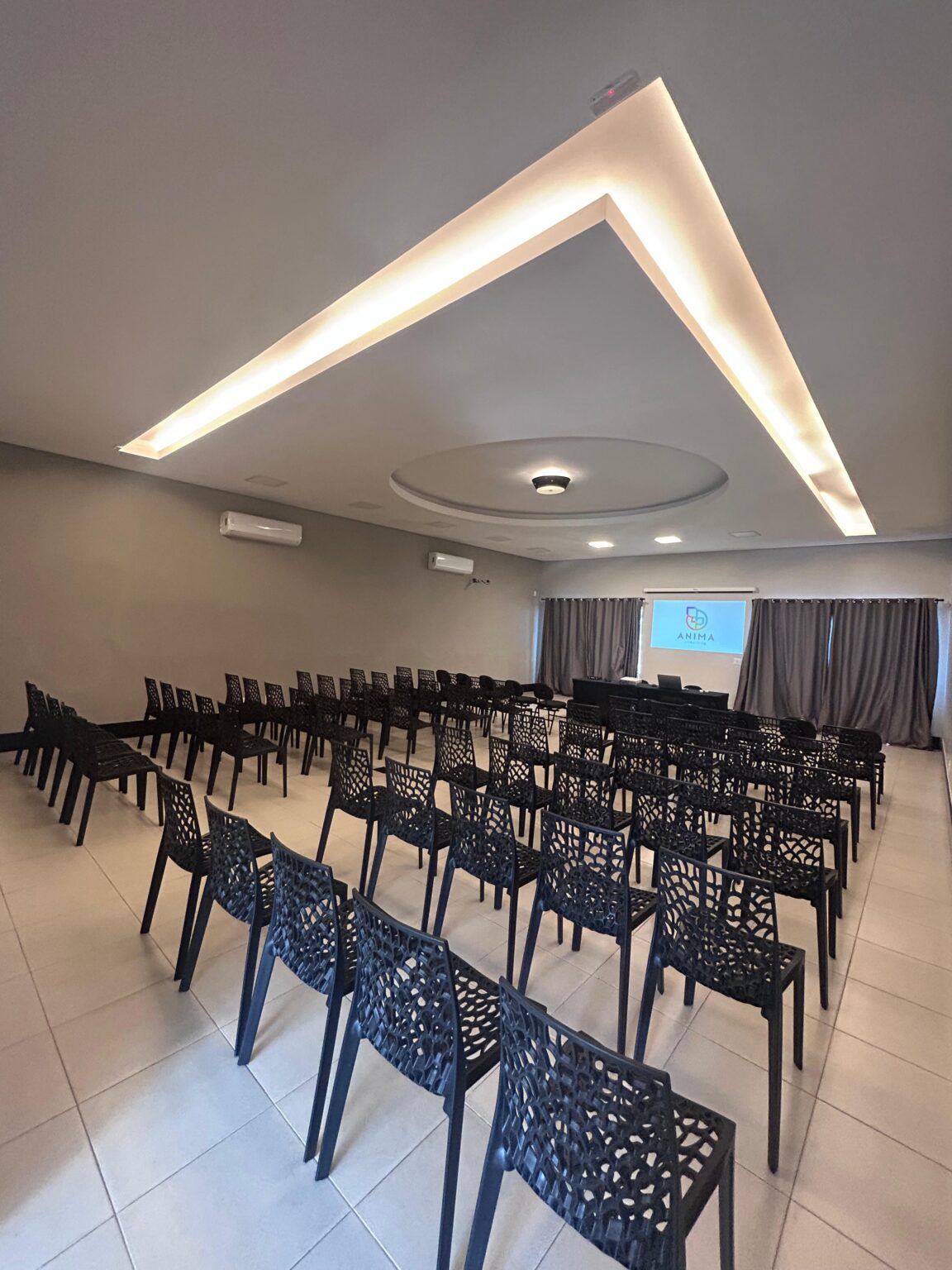 Auditório em formato plateia