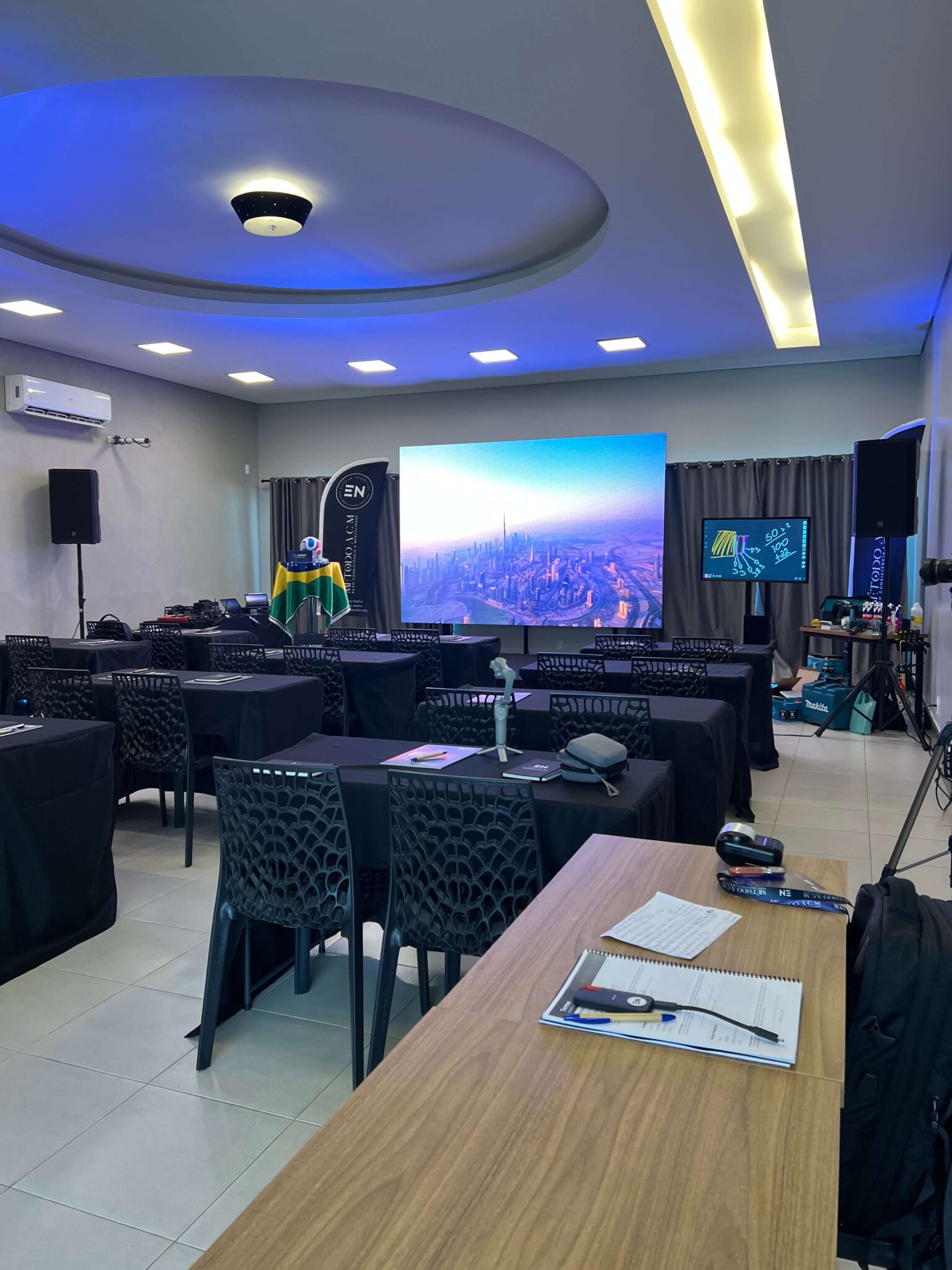 Auditório em formato plateia