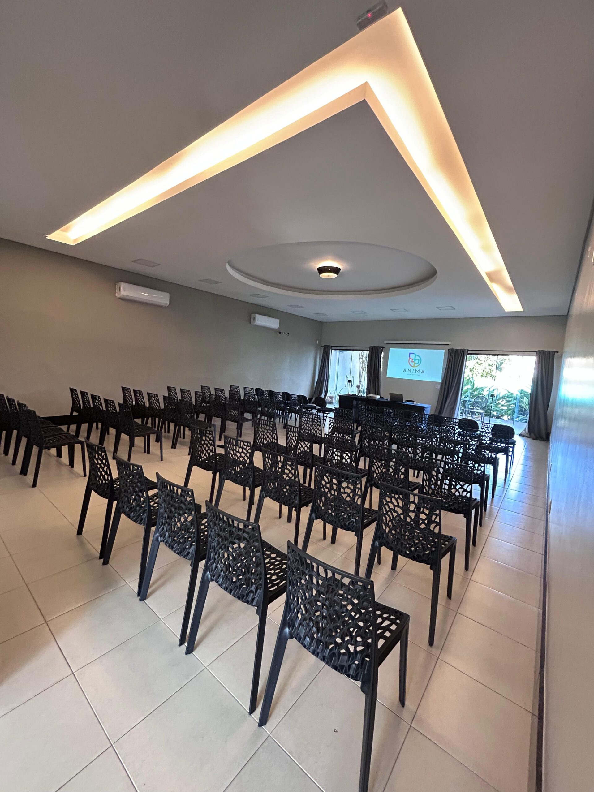 Auditório em formato plateia